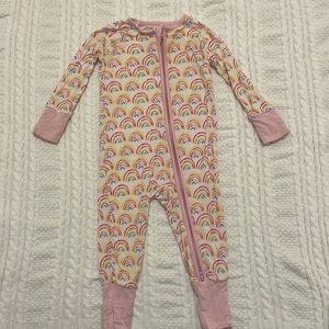 Little sleepies rainbow onesie pajamas. 3-6 months